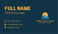 Sunset Roof House Business Card Design