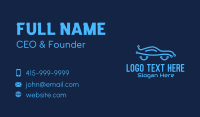 Electric Blue Car Technology Business Card