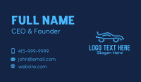 Electric Blue Car Technology Business Card Design