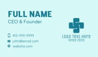 Medical Technology Circuit Cross Business Card