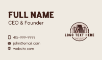 Home Renovation Roofing Nail Business Card Design