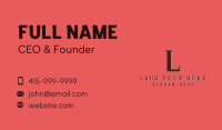 Classic Tailoring Boutique  Business Card