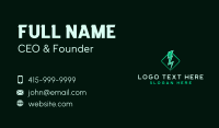 Electric Thunderbolt Charge Business Card Design