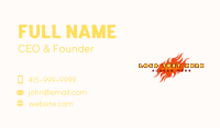 Fire Business Card example 2