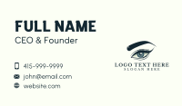 Feminine Beauty Eyelashes Business Card Design