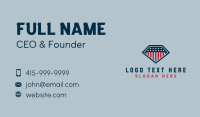 Diamond American Flag Business Card Design