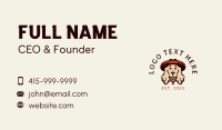 Cocker Spaniel Dog Hat Business Card