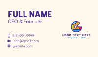 Colorful Letter G Business Card Design