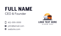 Industrial Transport Truck Business Card Design