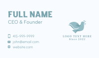 Peace Dove Catholic Bird Business Card Design