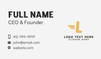 Fast Transport Lettermark Business Card