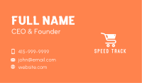 Grocery Shopping Cart Business Card