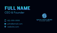 Water Whirlpool Wave Business Card