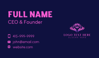 Elegant Flower Wellness Business Card