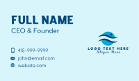 Swim Team Emblem  Business Card