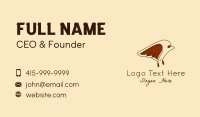 Sparrow Bird Monoline  Business Card Design