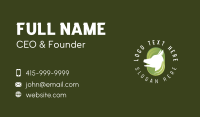 Eco Friendly Dog Leaf Business Card Design