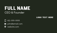 White Generic Business Business Card