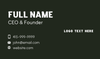 Wordmark Business Card example 1