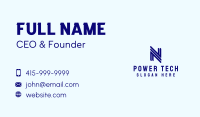 Corporate Letter N  Business Card Design