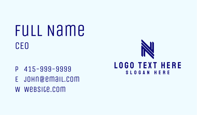 Corporation Business Card example 3