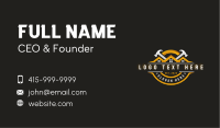Hammer Contractor Carpentry Business Card