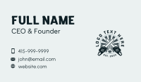 Chainsaw Industrial Cutter Business Card Design