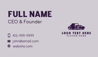 Violet Vintage Car Business Card