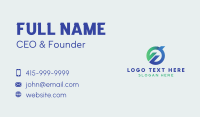 Circular Abstract Company  Business Card