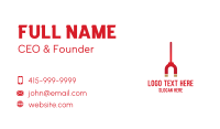 Red Magnet Stick  Business Card Design