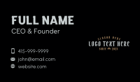 Urban Gothic Wordmark Business Card