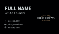 Urban Gothic Wordmark Business Card Image Preview