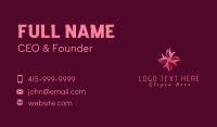 Floral Ribbon Spa Business Card Design