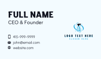 Cleaning Spray Bottle Business Card Design