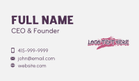 Graphic Mural Graffiti Business Card