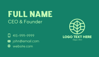 Green Eco Leaf Business Card