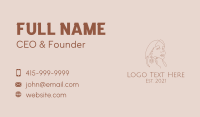 Fashion Monoline Earring  Business Card