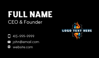Heating Cooling HVAC Business Card