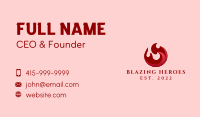 Burning Flame Energy Business Card Image Preview