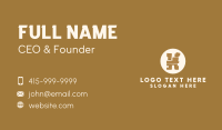 Brown Ethnic Letter H Business Card