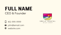 Multicolor Beach Resort  Business Card