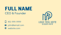 Simple Blue Real Estate Business Card