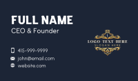 Luxury Deluxe Crest Business Card