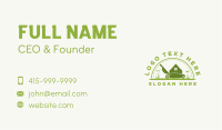 Greenhouse Yard Lawn Mower Business Card