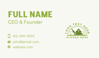 Greenhouse Yard Lawn Mower Business Card Design