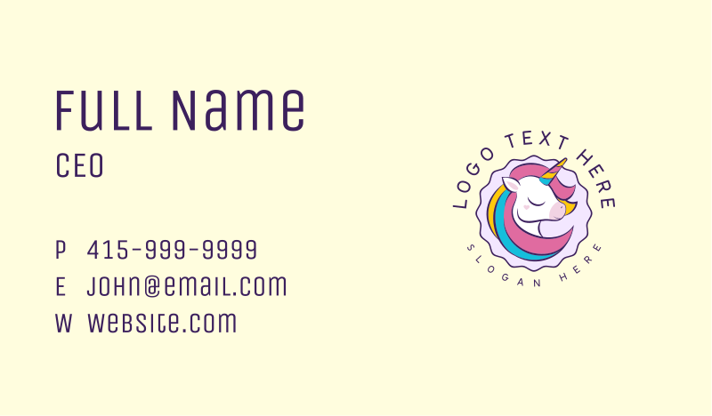 Plush Business Card example 3