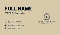 Academy Shield Stars Lettermark Business Card