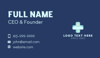 Blue Green Medical Cross Letter M Business Card