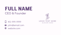 Flower Shop Business Card example 4