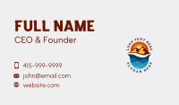 Sunrise Beach Mountain Business Card Design